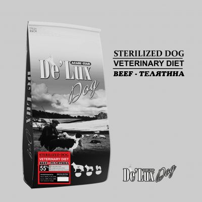Корм Vet A`Dog Sterilized Beef